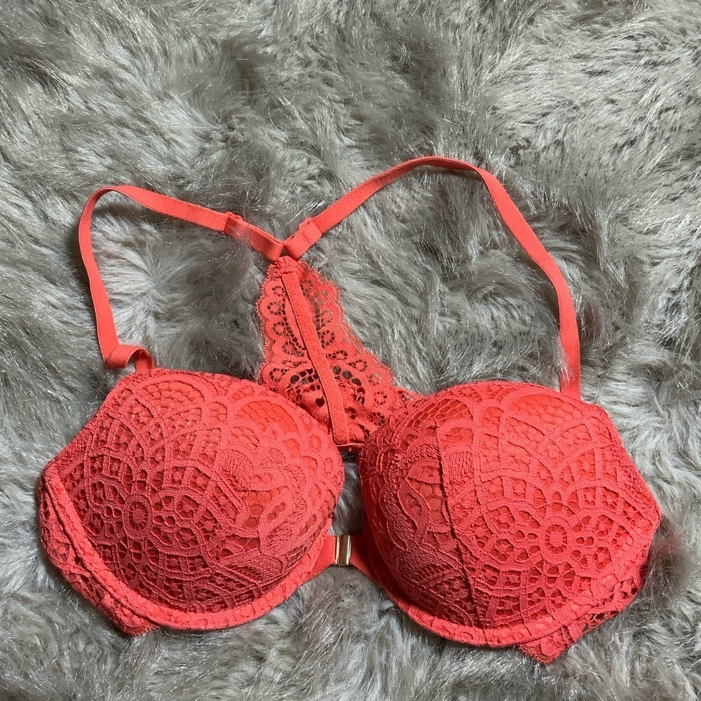 Auden Coral Lace Bra
